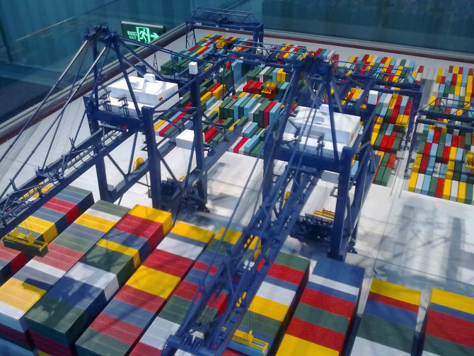 咸阳港口集装箱堆场